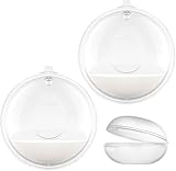 Milchauffangschalen Stillen, 2 Stück Muttermilch Auffangschale, Aufbewahrungsbecher, Wiederverwendbar Auffangschale, BPA-frei, Brustschalen Set Milch Auffangen Brust, transparent