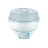 MAM Elektrischer Sterilisator und Express-Flaschenwärmer, elektrischer oder mikrowellengeeignet, enthält 1 Flasche Easy Start Anti-Colic 160 ml und 1 Start Nanò Schnuller 0-2 Monate