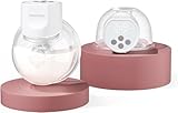 Momcozy Tragbare Milchpumpe S12 Pro, Freihändige Pumpe mit Komfortablem, Doppelt Versiegeltem Flansch, 3 Modi und 9 Stufen, Elektrische Milchpumpe, Smart Display, 24 mm (2, Weiß)