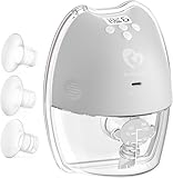Milchpumpe Elektrisch,Bellababy Milchpumpe Elektrische Tragbar,Tragbare Elektrisch Milchpump mit Touchscreen -LCD -Display, 4 Modi und 9 Levels mit 17/19/21mm Flansch