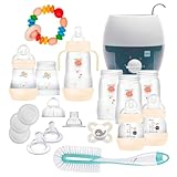 MAM Premium Vorteilspack II Starterset 19 tlg. Anti-Colic Flaschen Set Bürste MAM Babykostwärmer