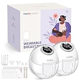 Nuliie Milchpumpe Elektrisch tragbare (2Packs, Geister weiß)