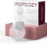 Momcozy S9 Pro Aktualisierte Milchpumpe Elektrisch Tragbar, Freihändige Milchpumpe mit längster Akkulaufzeit und LED-Anzeige, Elektrische Milchpumpe mit 2 Modi & 9 Stufen - 24mm (Grau, 1 Pack)