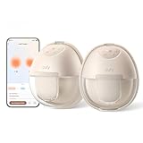 eufy Security Tragbare Milchpumpe S1, Elektrische Milchpumpe handsfree mit Wärmefunktion, App Steuerung, Anpassbarer Smart Rhythmus, Krankenhausqualität Saugkraft, Mobil, Auslaufsicher Superleise