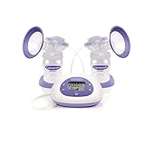 Lansinoh Elektrische Doppel-Milchpumpe, 3 Pumpmodi, regulierbare Saugstärken, 2 Phasen
