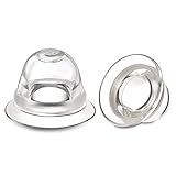 Welnove 【4X Brusthütchen Zum, Schlupfwarzen Sauger, Nipple Sucker für Korrektur Schlupfwarzen und Umgekehrte Brustwarze-aus Weicher Silikon, inklusiv Schutzdose