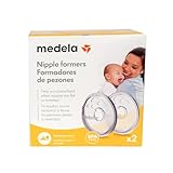 Medela Nipple Formers - Shape inverted or flat nipples to prepare for breastfeeding, BPA free, one size fits all, pack of 2
