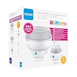 MAM 6in1 Sterilisator und Express Babykosterwärmer, Flaschenwärmer inkl. 1x MAM Easy Start Anti-Colic Flasche (160 ml), 1x MAM Start Schnuller und 1 Zange